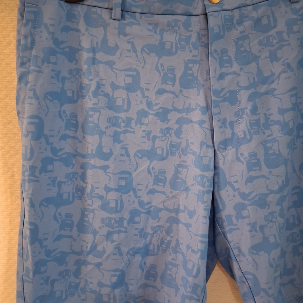 Peter Millar Light Blue Patterned Shorts - Picture 2 of 6